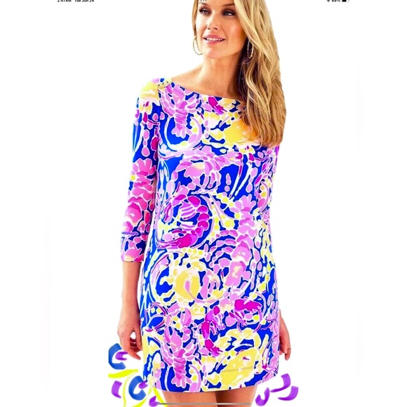 Lilly Pulitzer NWT UPF 50+ Sophie Shift Dress Catch and Release Size XS - Picture 2 of 5